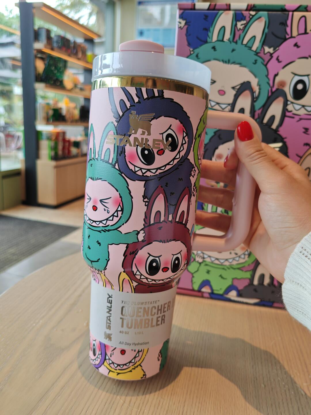 Limited Edition Labubu Stanley 40 oz Tumbler + FREE PREMIUM GIFT BOX