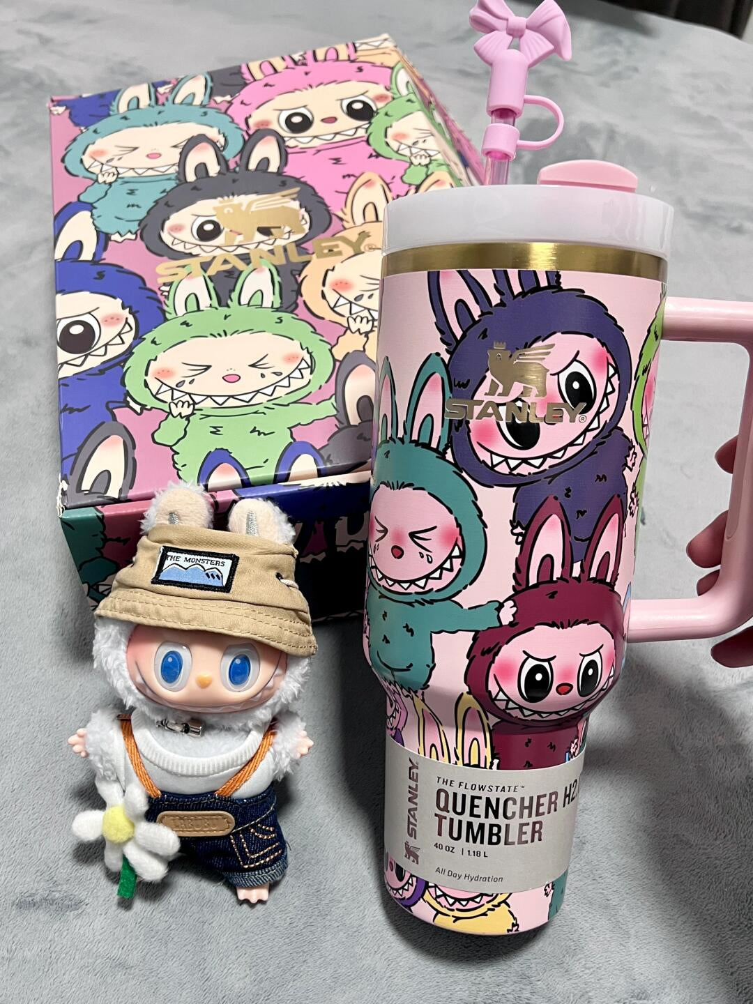Limited Edition Labubu Stanley 40 oz Tumbler + FREE PREMIUM GIFT BOX