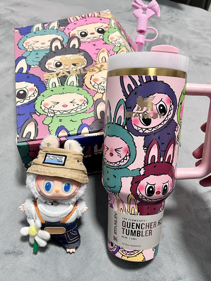 Limited Edition Labubu Stanley 40 oz Tumbler + FREE PREMIUM GIFT BOX